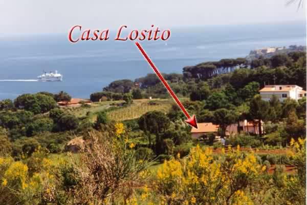 Studio-Appartment In Landhaus Mit Meerblick Porto Azzurro Dış mekan fotoğraf